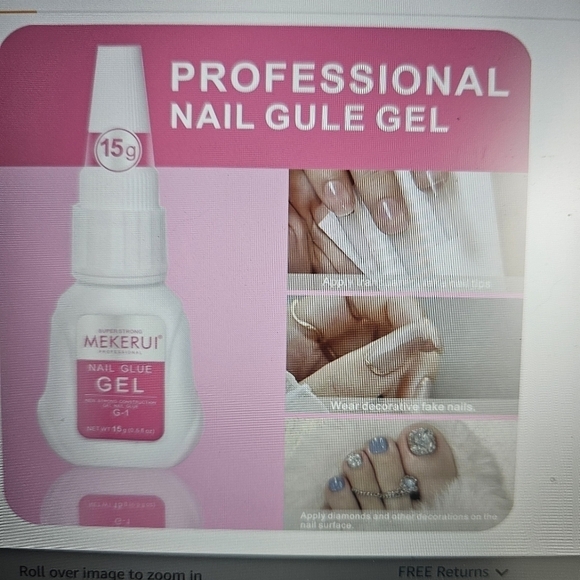NEW Mekerui Super Strong Nail Gel & Nail Glue for Press on Nails - Picture 2 of 10